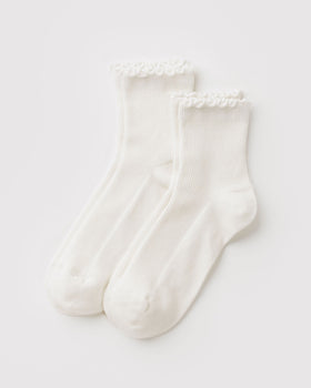Lettuce Edge Sock Set of 2 X8