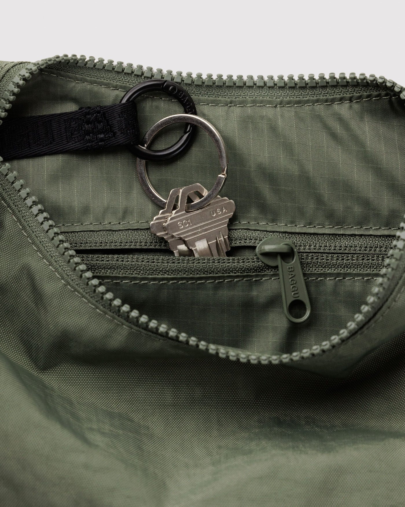 Small Nylon Crescent Bag H7
