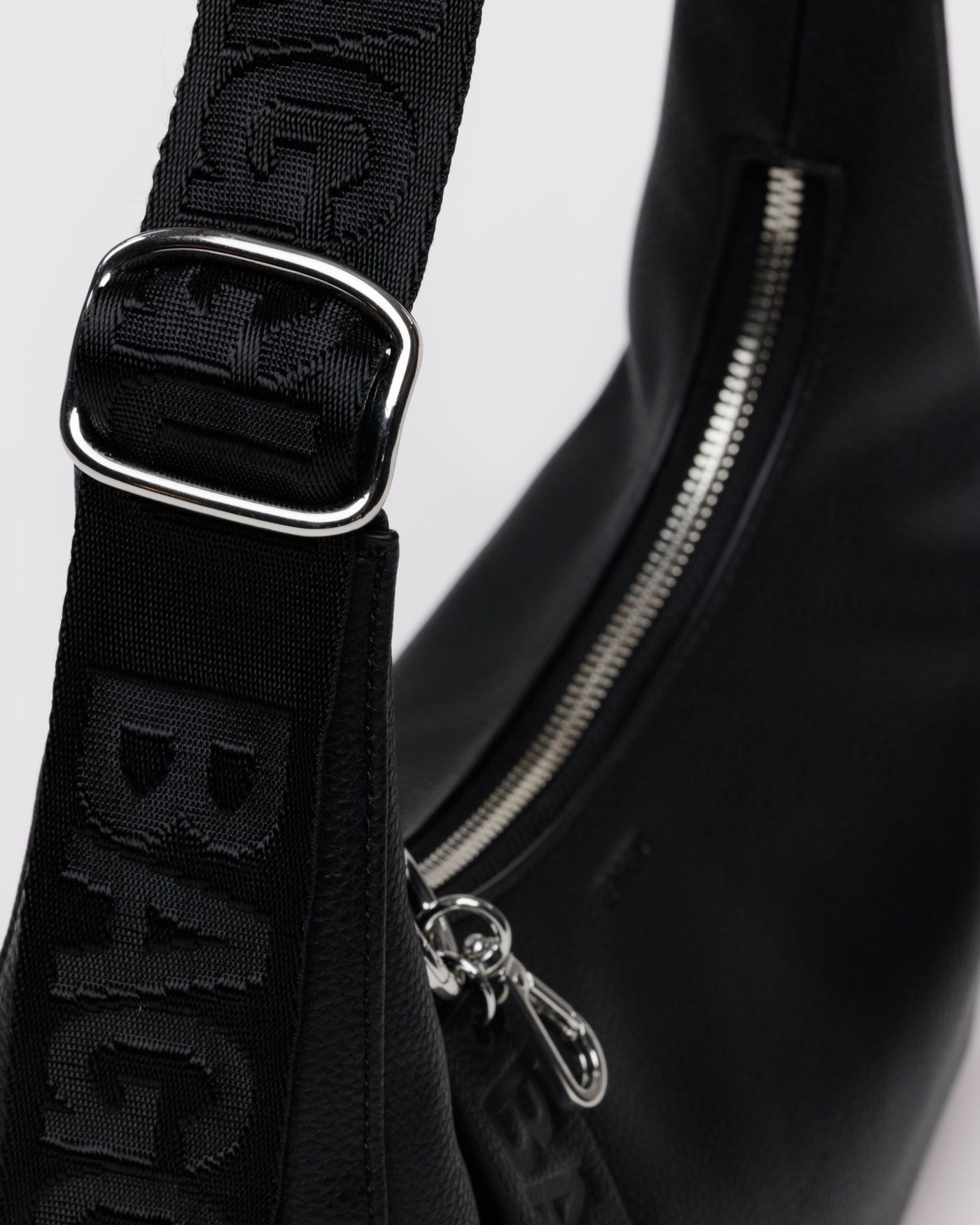 Small Recycled Leather Crescent Bag K2