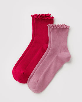 Lettuce Edge Sock Set of 2 X8