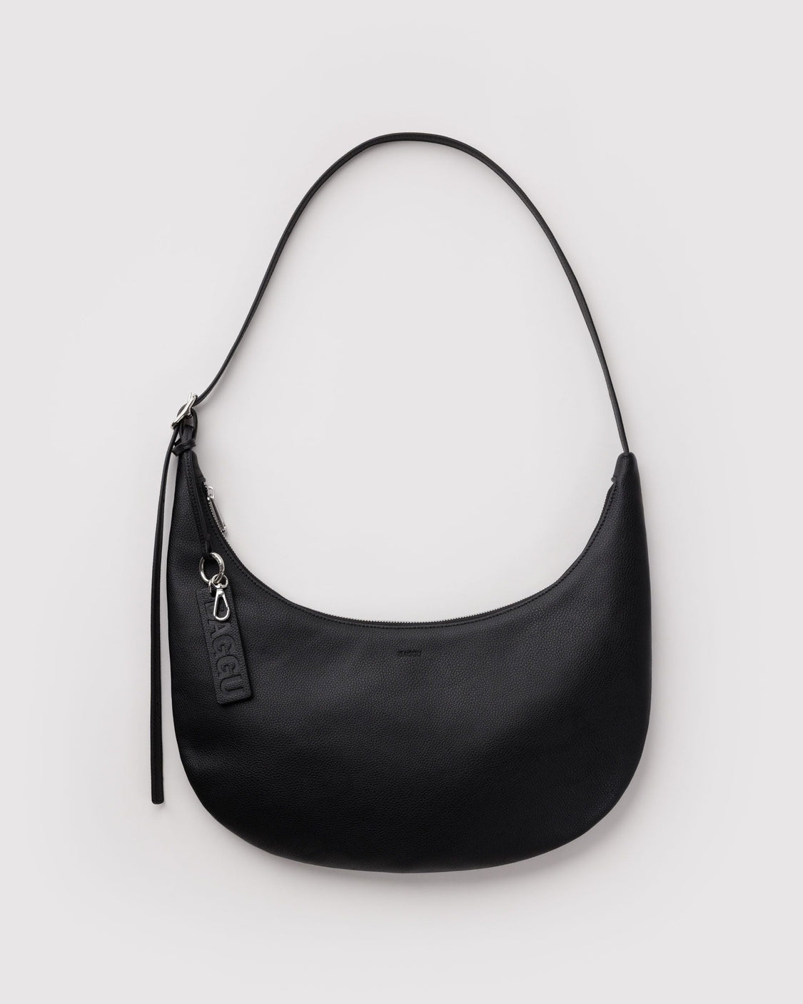 Medium Recycled Leather Flat Crescent T3