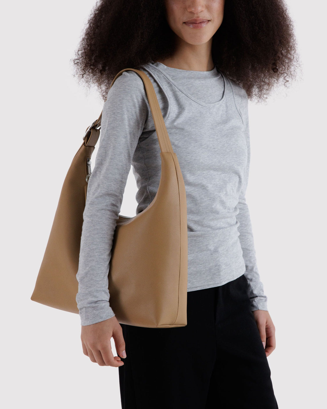 Recycled Leather Shoulder Bag D9