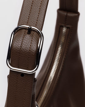 Mini Recycled Leather Shoulder Bag A5
