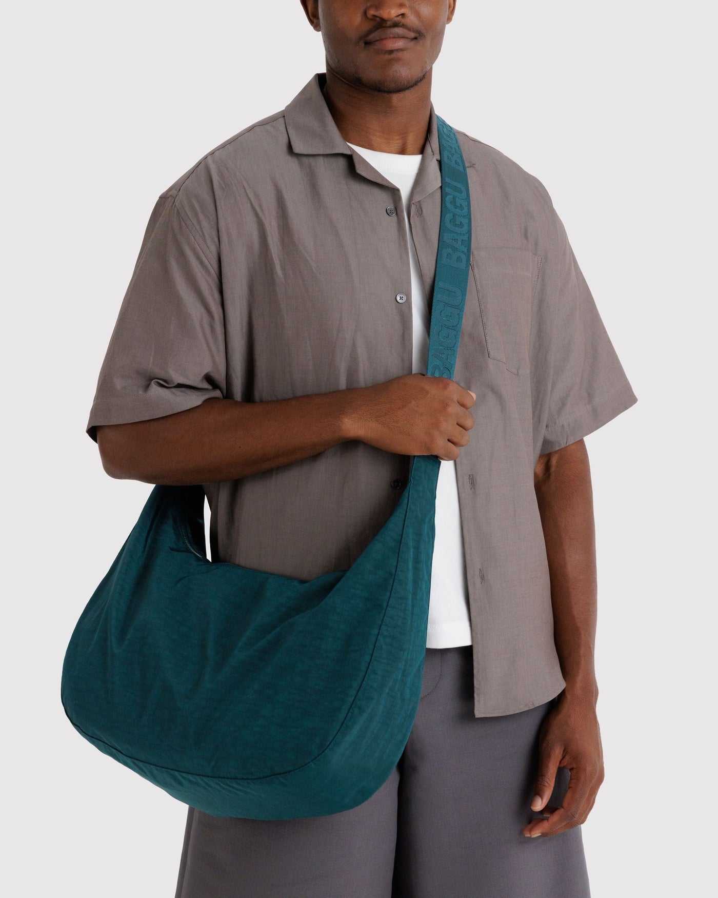 Large Nylon Crescent Bag X7