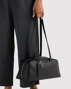 Recycled Leather Bowler Bag D6