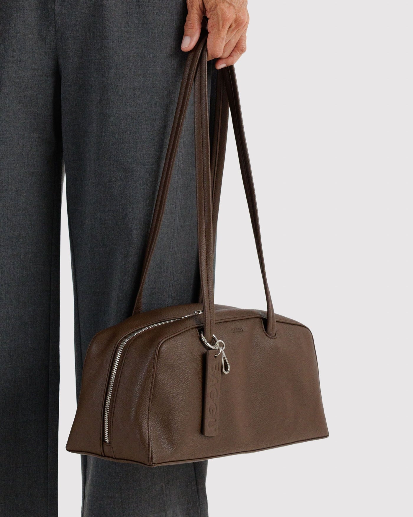 Recycled Leather Bowler Bag D6