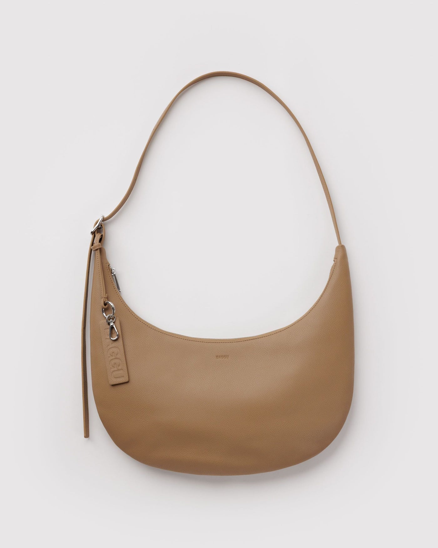 Medium Recycled Leather Flat Crescent T3