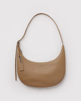 Medium Recycled Leather Flat Crescent T3