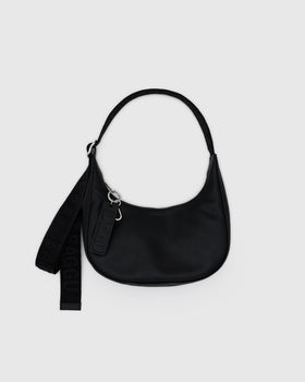 Small Recycled Leather Crescent Bag K2