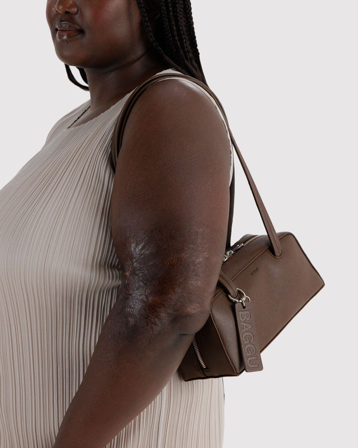 Small Recycled Leather Bowler Bag H6 alternate