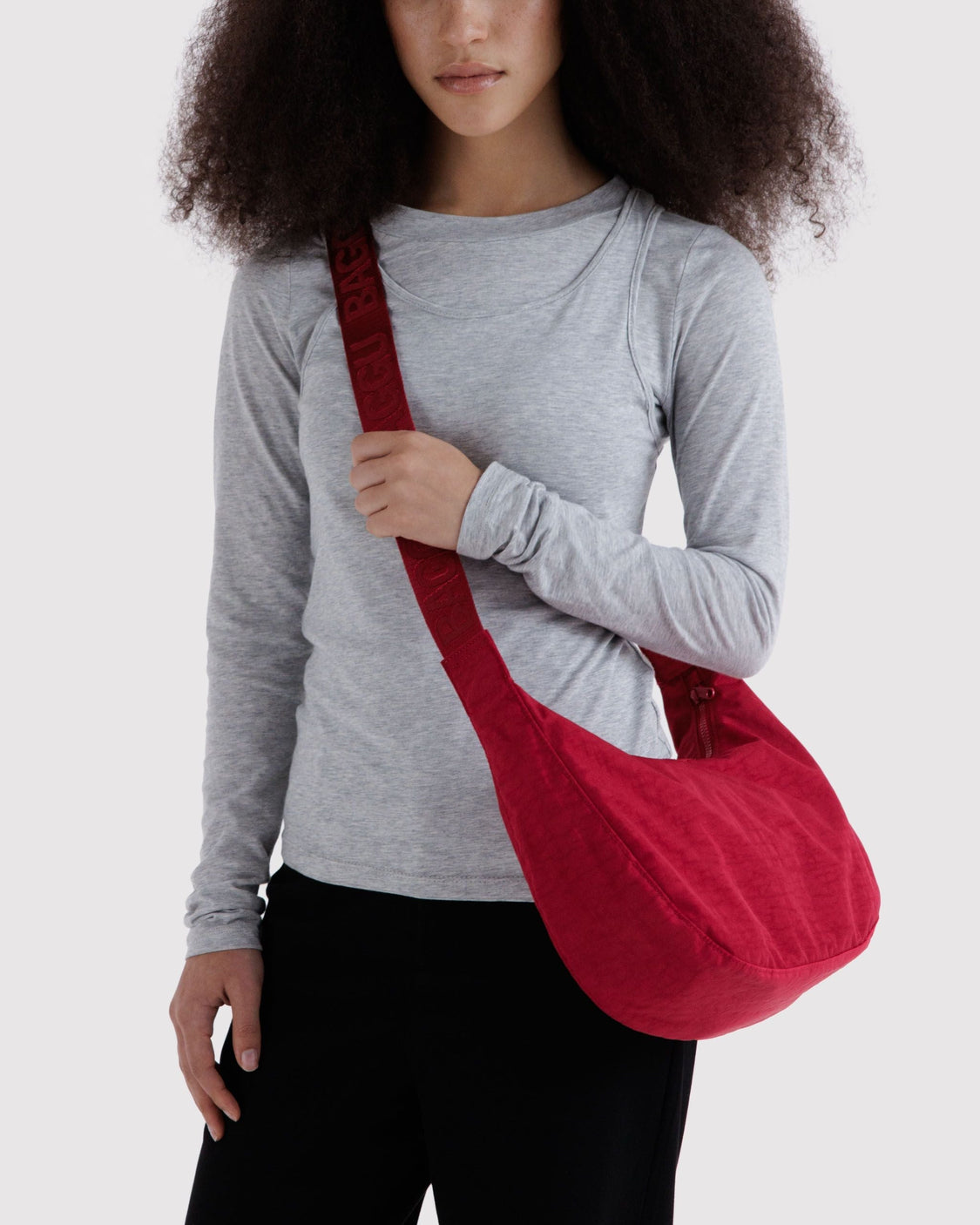 Medium Nylon Crescent Bag U2