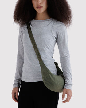 Small Nylon Crescent Bag H7