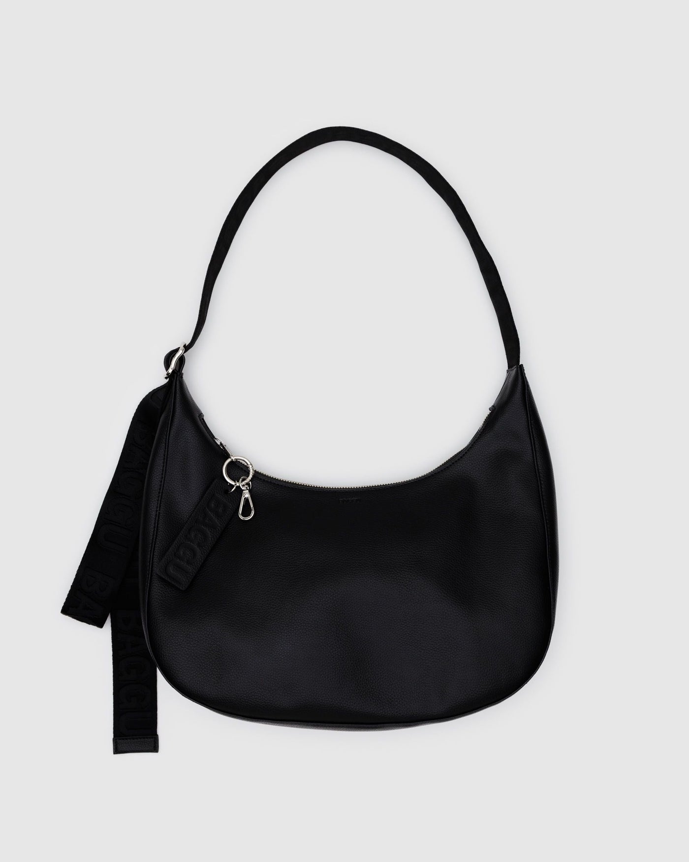 Medium Recycled Leather Crescent Bag Q9